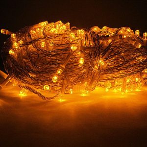 Гирлянда желтая 40 метров 400 LED светодиодов