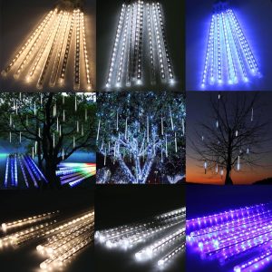 Метеориты LED гирлянды тающие сосульки капли 30 см