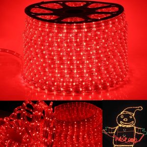 Дюралайт красный 100 м 2WRL двухжильный пвх трубка LED light