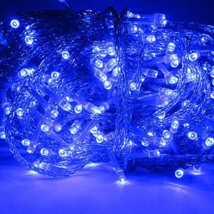 Гирлянда Синяя 30 метров 300 LED светодиодов