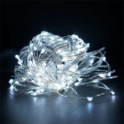 Уличная_декоративная_гирлянда_на_онком_провде_led_100_белый_цвет Уличная декоративная гирлянда на тонком проводе led 100 белый цвет — изображение 2