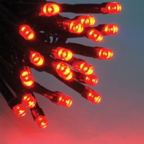 Уличная_красная_нить_5_метров_гирлянда_красный_цвет_50_LED Нить 5 метров 50 led светодиодная гирлянда красная уличная