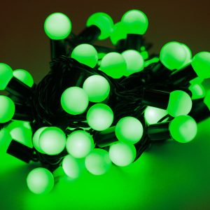 Светодиодные гирлянды шарики 100 LED 10 метров черный провод