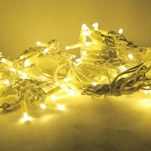 Бахрома штора гирлянда занавес 3 м на 0,7 м 120 LED Желтый цвет уличная