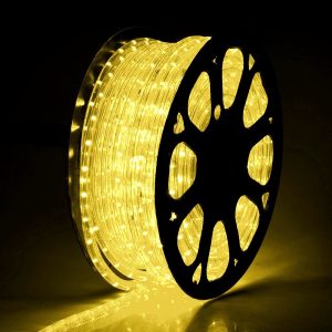 Теплый белый дюралайт шланг 2WRL LED светодиодный лед  50 метров