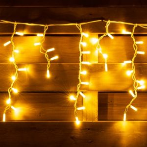 Бахрома 210LED гирлянда 5м *0,7 силиконовый провод прозрачный PI44