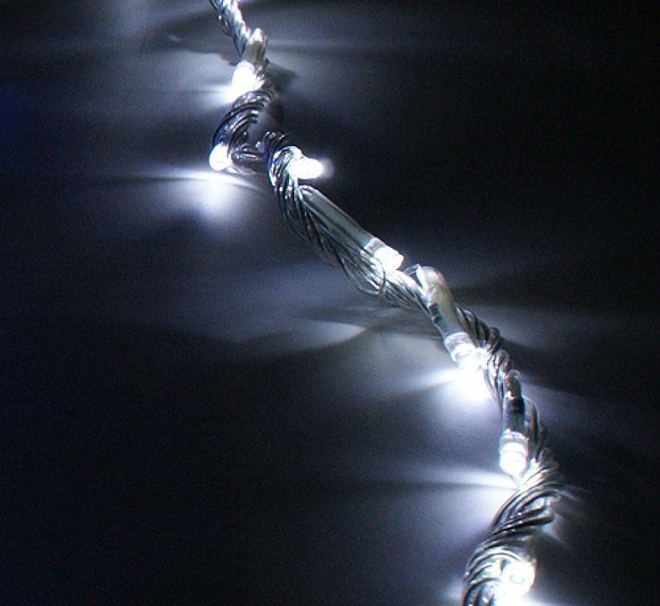 водопад_гирлянда_разноцветная_led Уличная гирлянда водопад 3 на 2,25 метра 580 LED теплый цвет — изображение 3