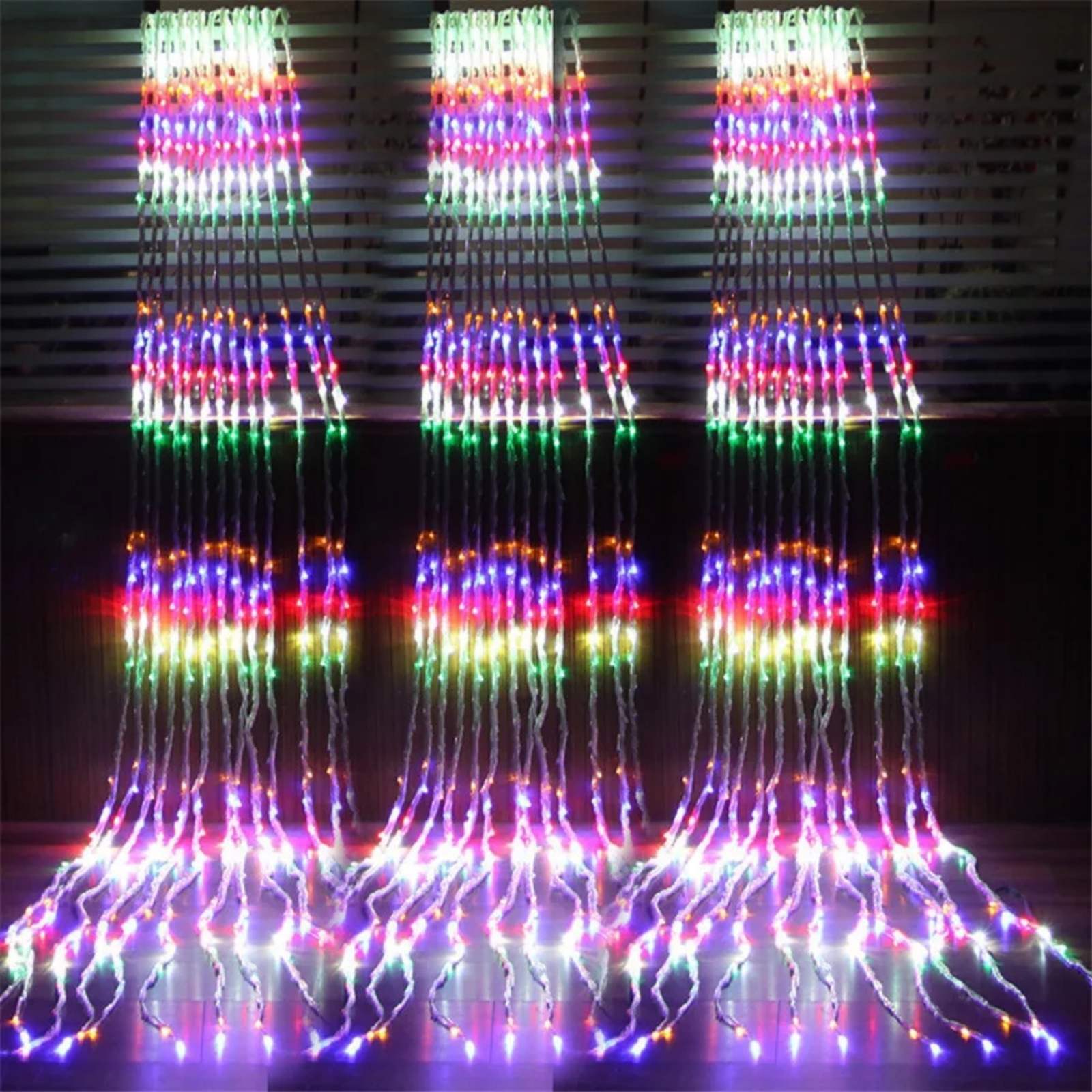 изображение_viber_2021-11-23_23-10-15-711 Гирлянда водопад 3х2м метра 400 LED разноцветный мульти цвет — изображение 6