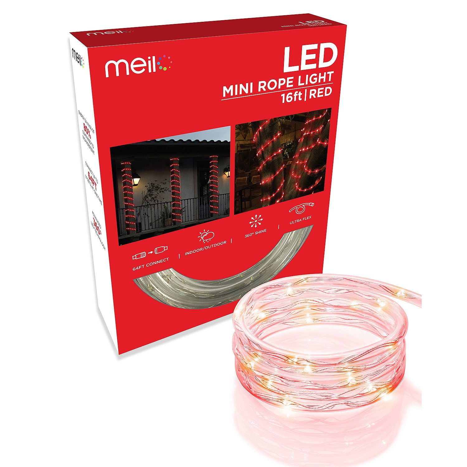 красный_дюралайт_шнур_лед_LED_цена_купить Красный дюралайт готовый набор комплект 20 метров 2WRL LED светодиодный отрезок — изображение 2