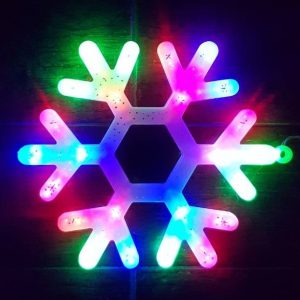 Новогодняя LED гирлянда снежинка крупная